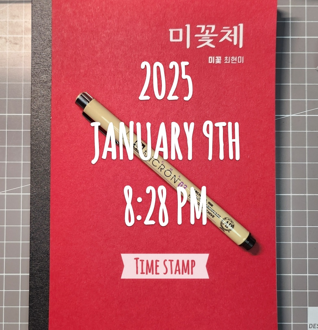 새해 도전, 손글씨 바꾸기, 시작 인증