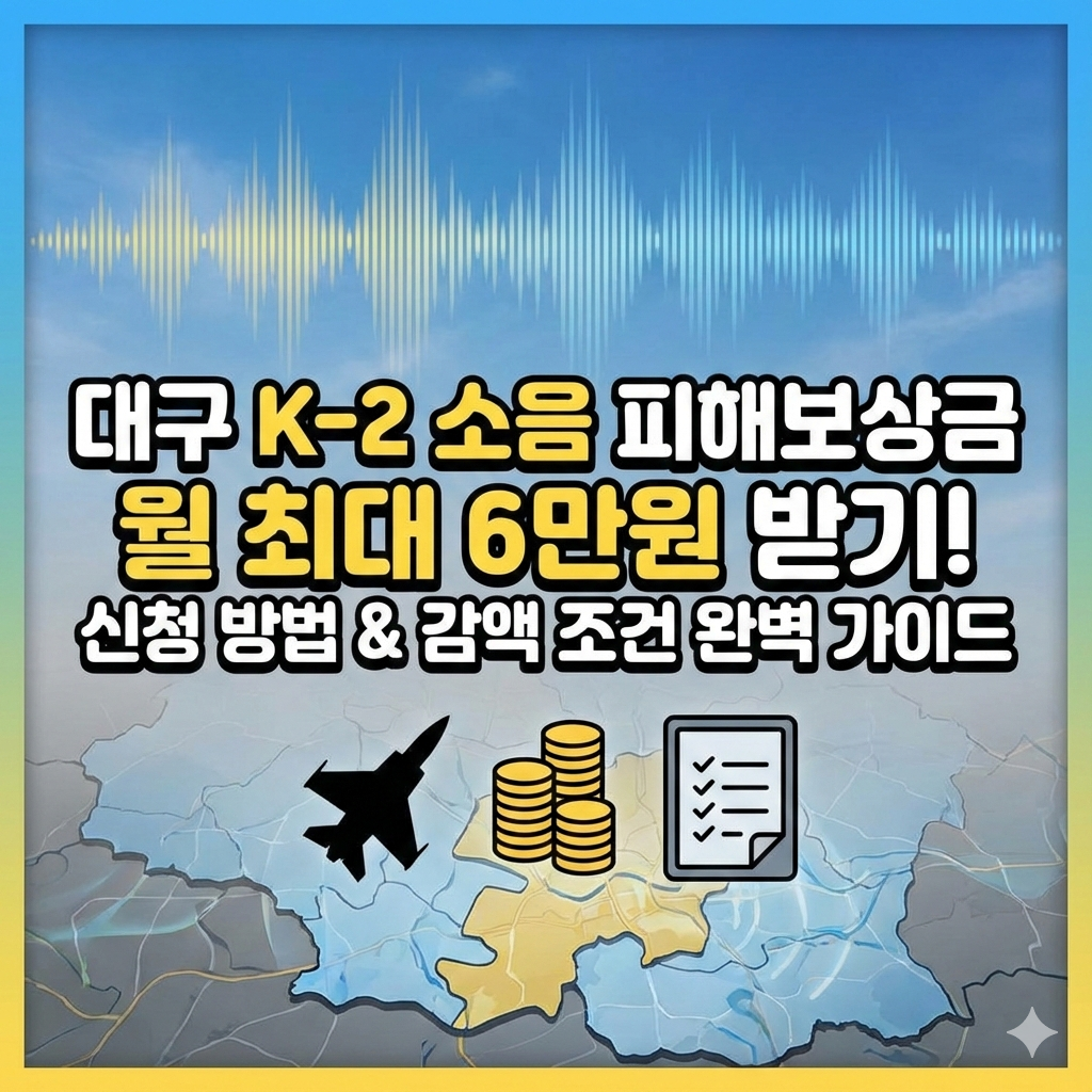 대구 군 소음 피해보상금 신청 방법과 금액 산정 기준 완벽 가이드