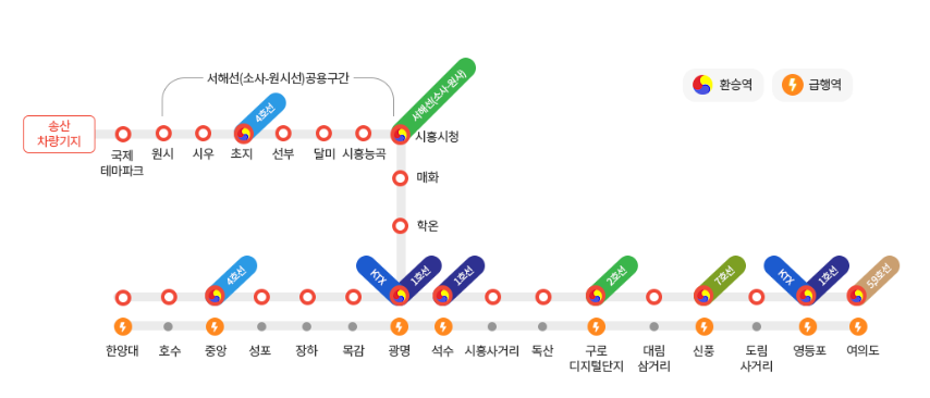 신안산선 노선도, 개통 시기, 급행 열차 운행 정보 알아 보기