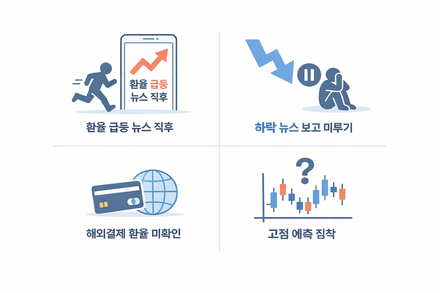 미국환율 급등락 시기