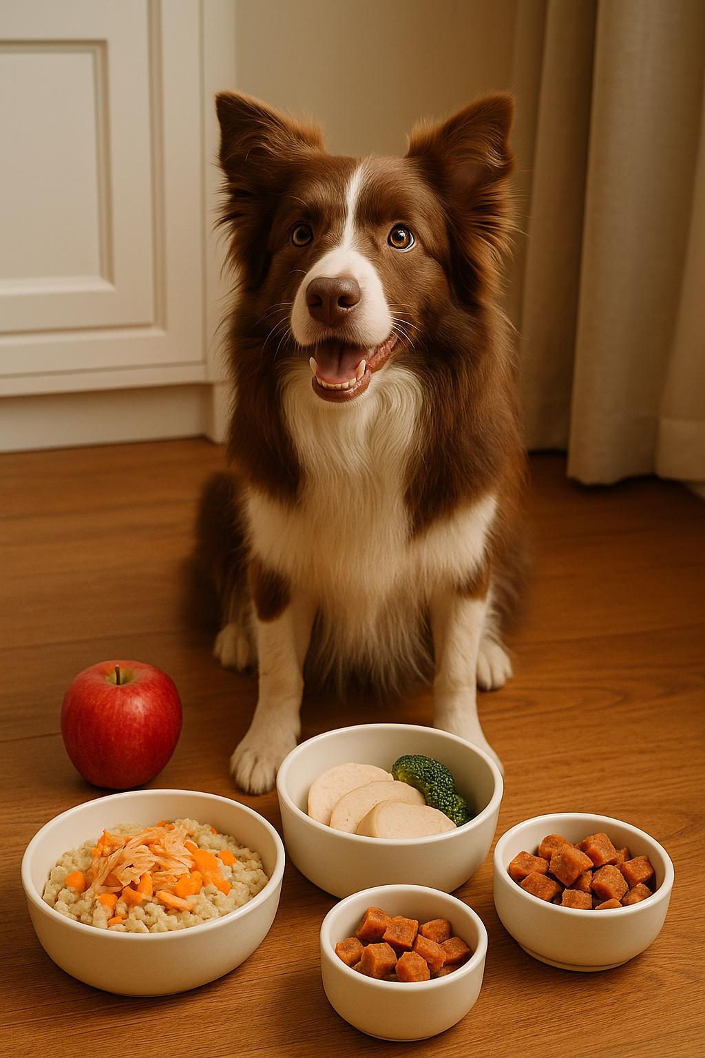 강아지 미용 전후에 먹이면 좋은 식단가이드 사진