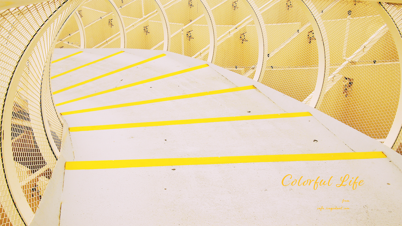 08 노란색 구조물 C - Colorful Life 노란색배경화면