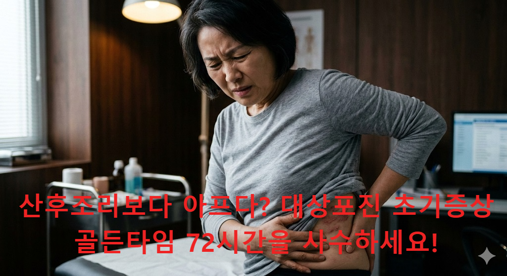 몸 한쪽의 통증과 붉은 발진으로 대상포진 초기증상을 겪는 중장년층
