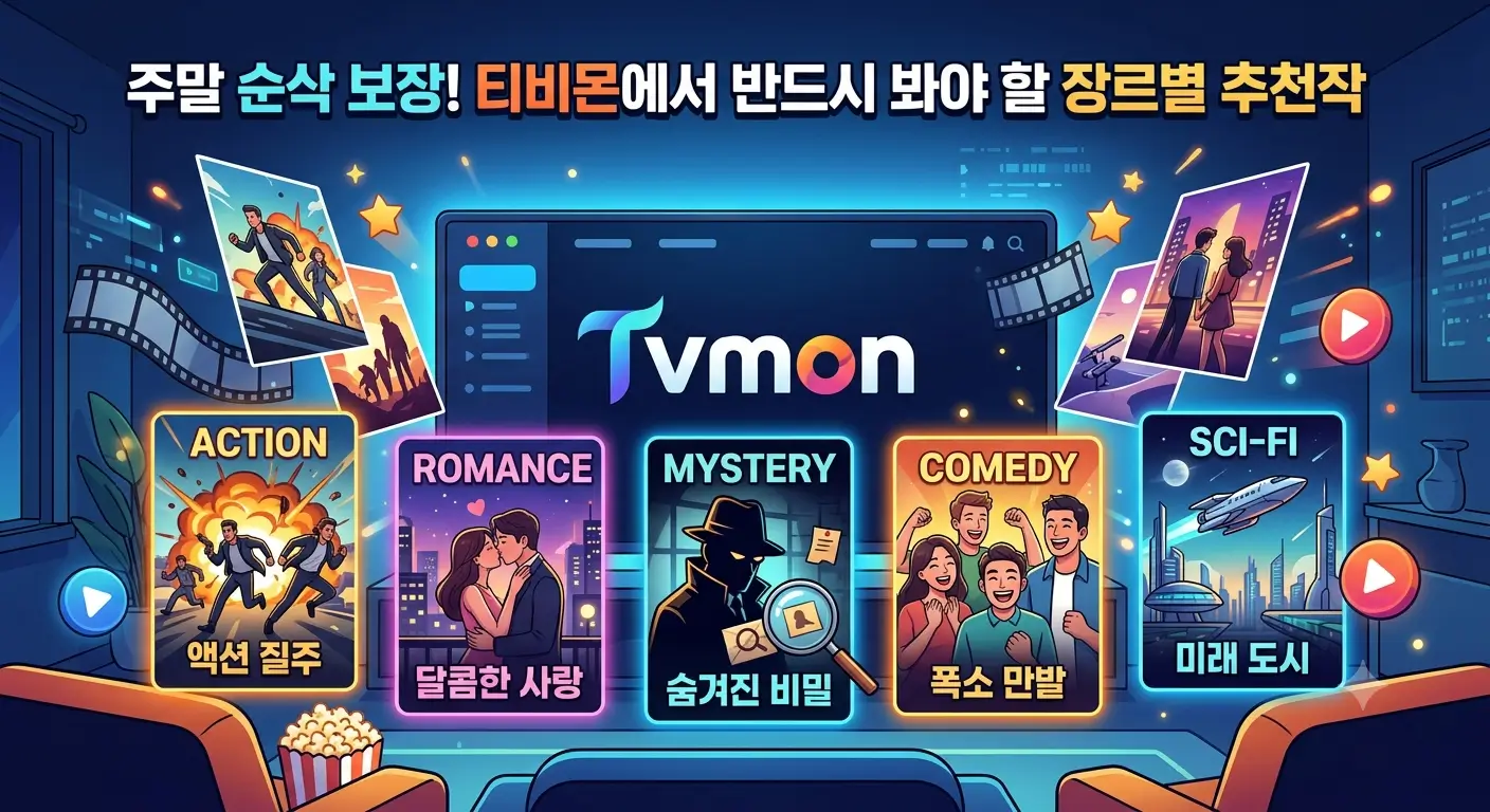 주말 순삭 보장! 티비몬에서 반드시 봐야 할 장르별 추천작