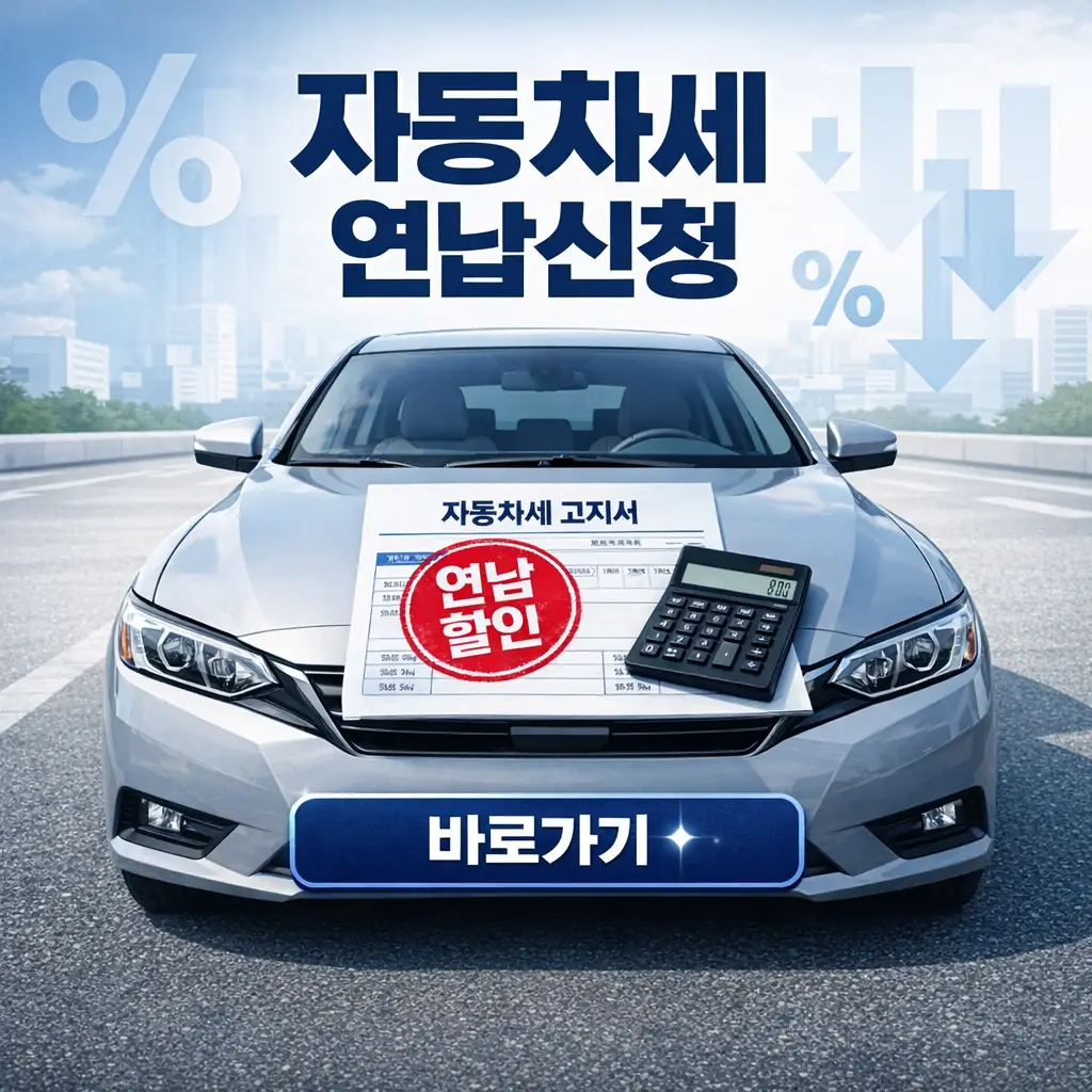 2026 자동차세 연납신청 방법 기간 할인율