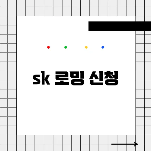 sk 로밍 신청