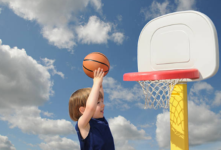 shooting basketball for kids
