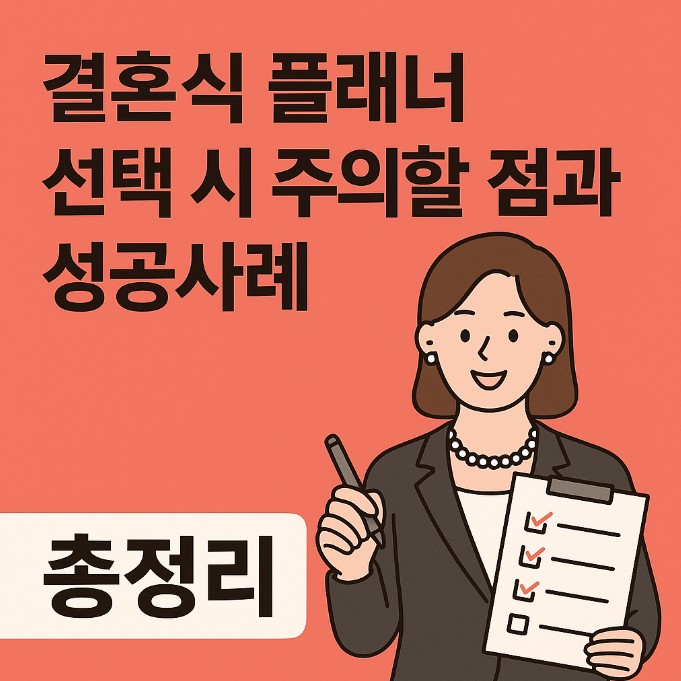 웨딩플래너 선택법
