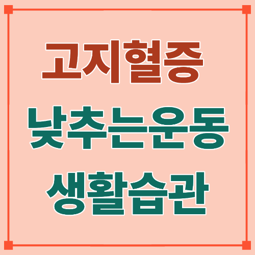 고지혈증 낮추는 운동과 생활습관, 매일 30분의 변화