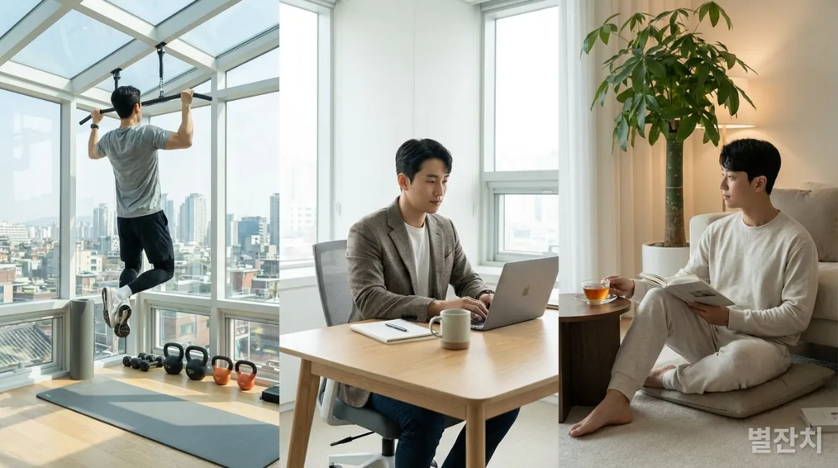 성공적인 한국인의 균형 잡힌 일상 루틴