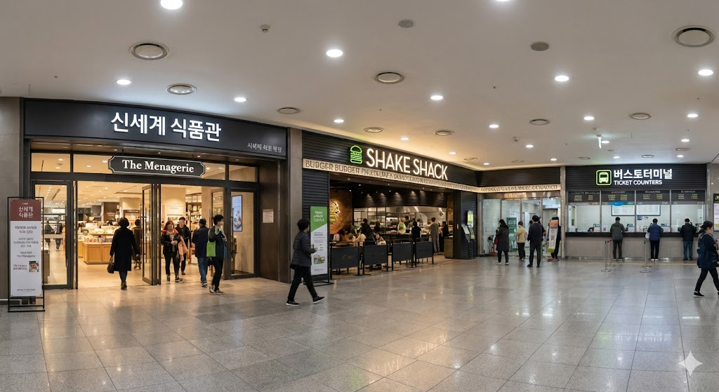 지하철에서 백화점/터미널 가는 최단 경로