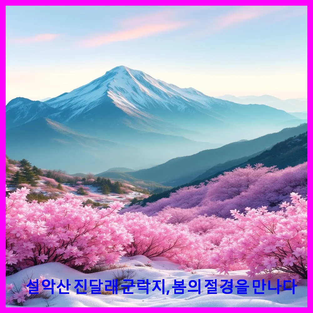 설악산 진달래 군락지