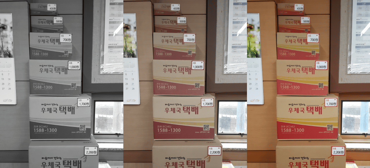 우체국 택배 박스 1~6호 크기, 가격