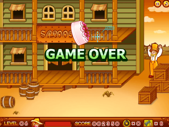 데스페라도-플래시게임-종료-화면