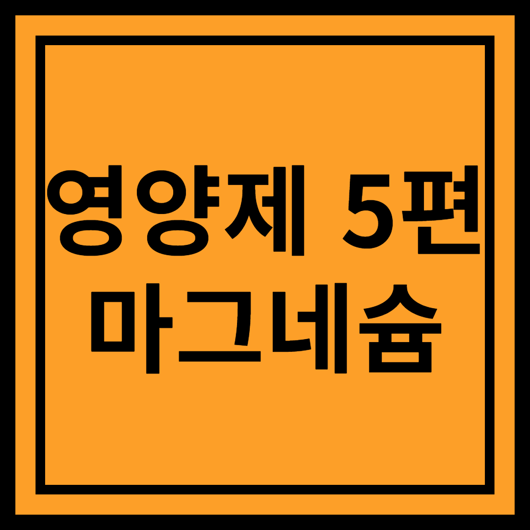 마그네슘 : 피로 회복과 수면 개선을 위한 필수 미네랄!