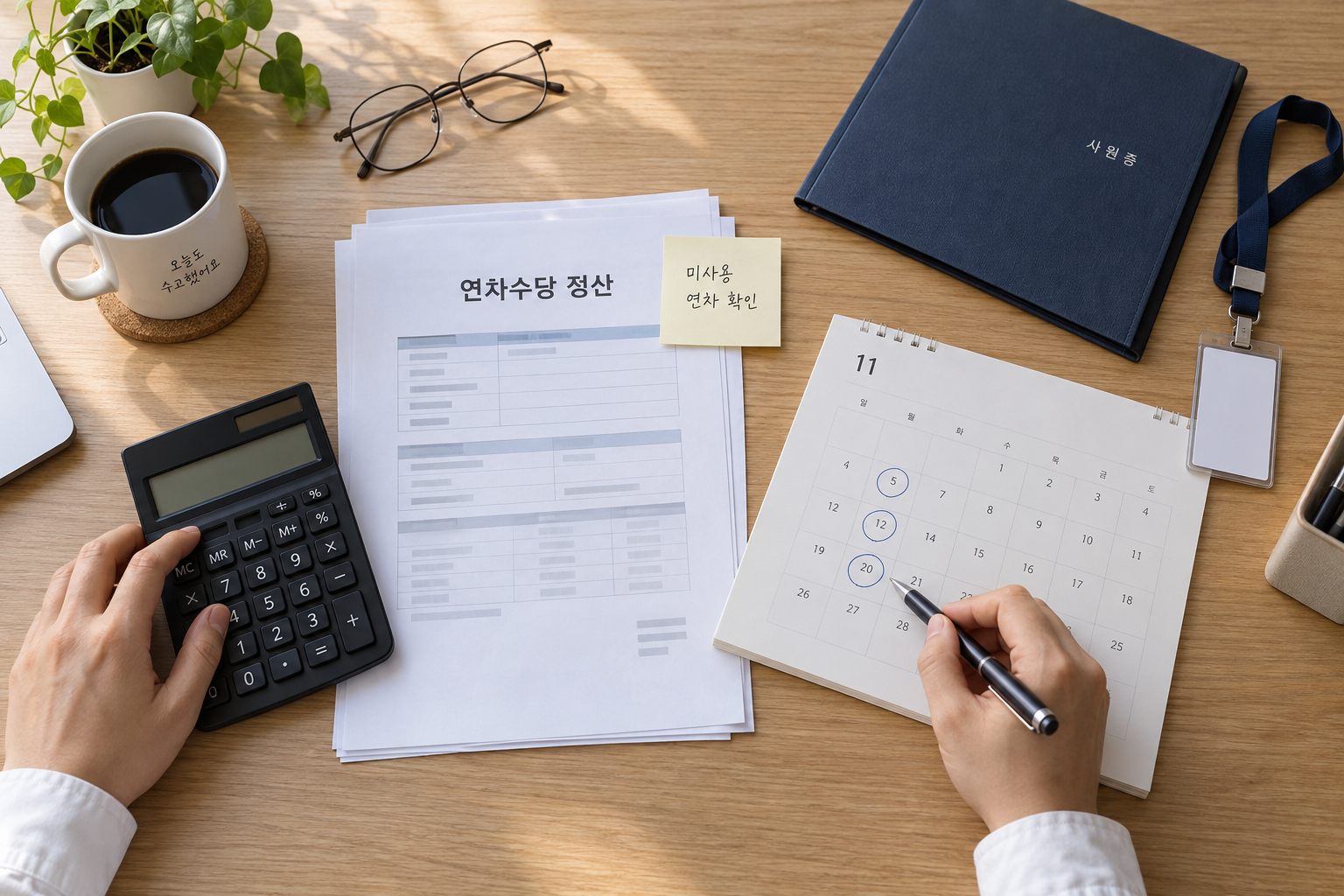 연차수당 계산법|퇴사할 때 남은 연차는 얼마 받을까?
