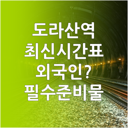 도라산역 기차 시간표와 외국인 방문 ..