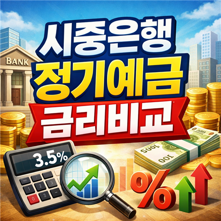 시중은행 정기예금 금리비교