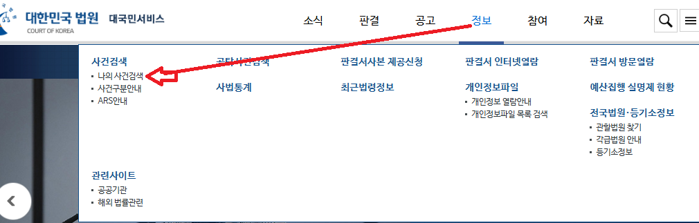 대법원나의사건검색