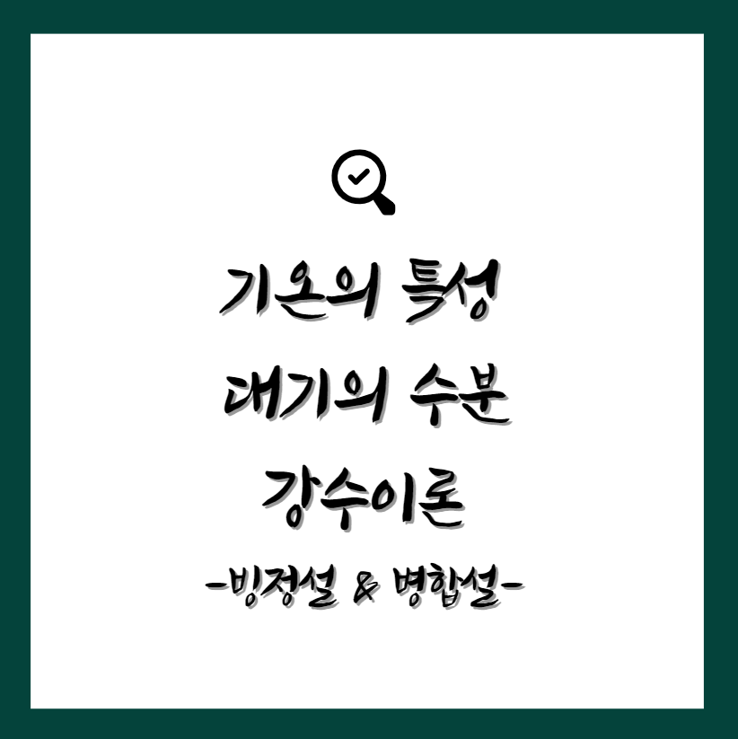 기온의 특성, 대기의 수분, 강수이론