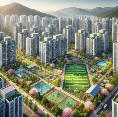 노원구 벗꽃핀 아파트 이미지