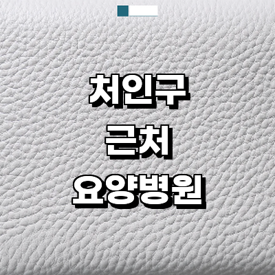 용인 처인구 요양병원