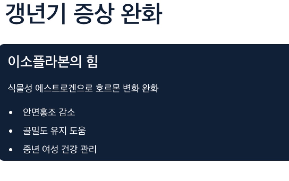 검은콩 효능 갱년기