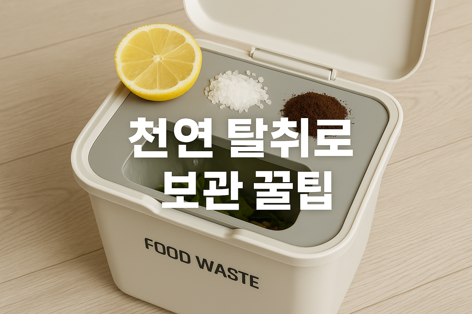 음식물 쓰레기 냄새, 이렇게만 하면 싹 사라진다 🗑️✨