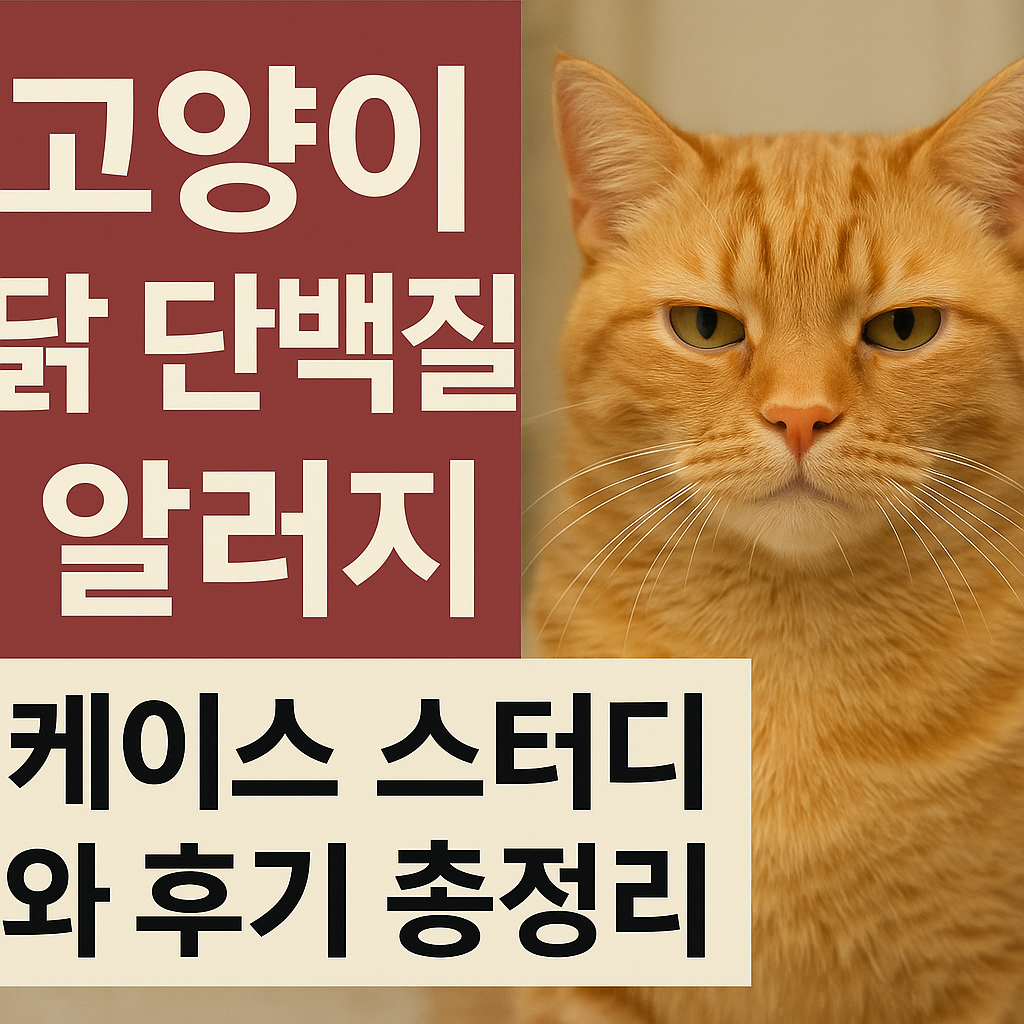 고양이 닭 단백질 알러지