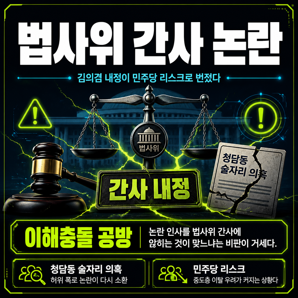 법사위 간사 논란