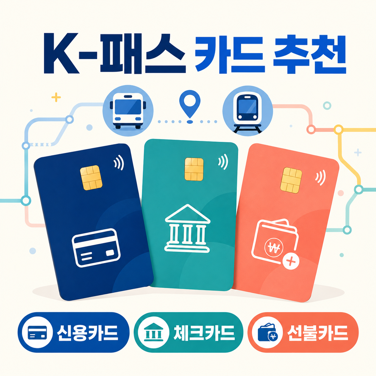 K-패스 신용카드·체크카드·선불카드 추천 인포그래픽