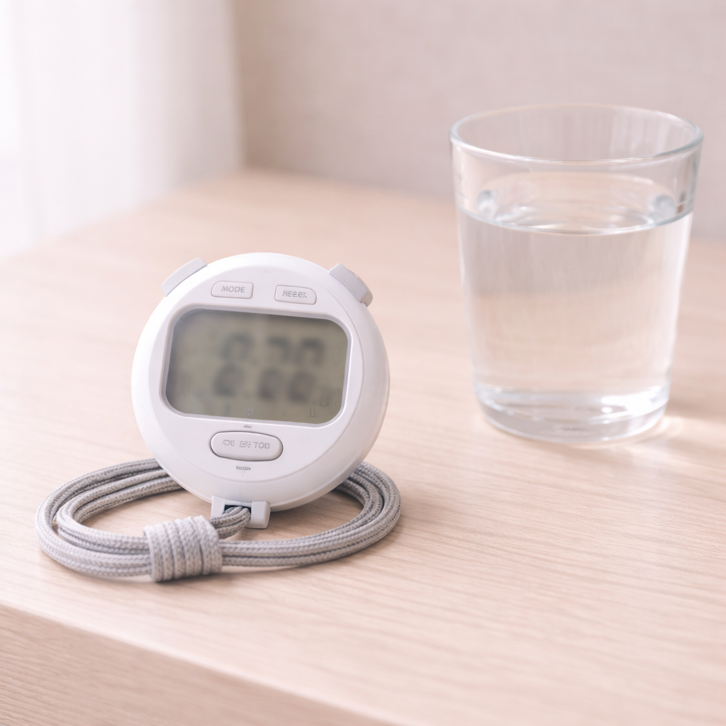 코르티솔 과다 노출로 인한 컨디션 변화를 은유적으로 표현한 정물 이미지