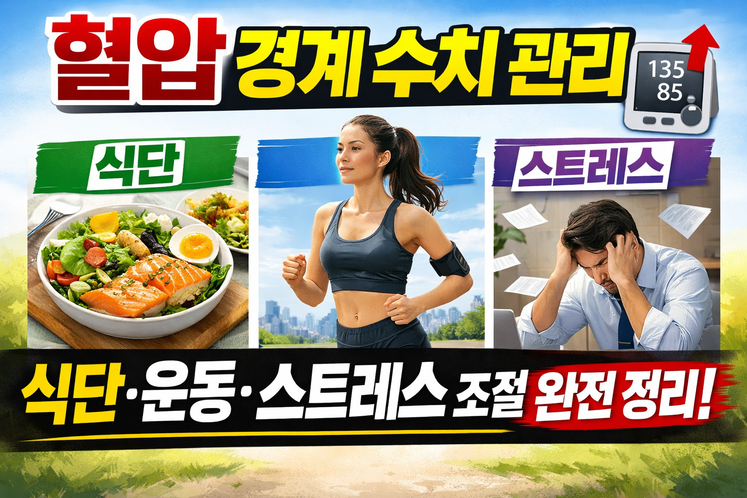 혈압 경계 단계 완벽 관리법