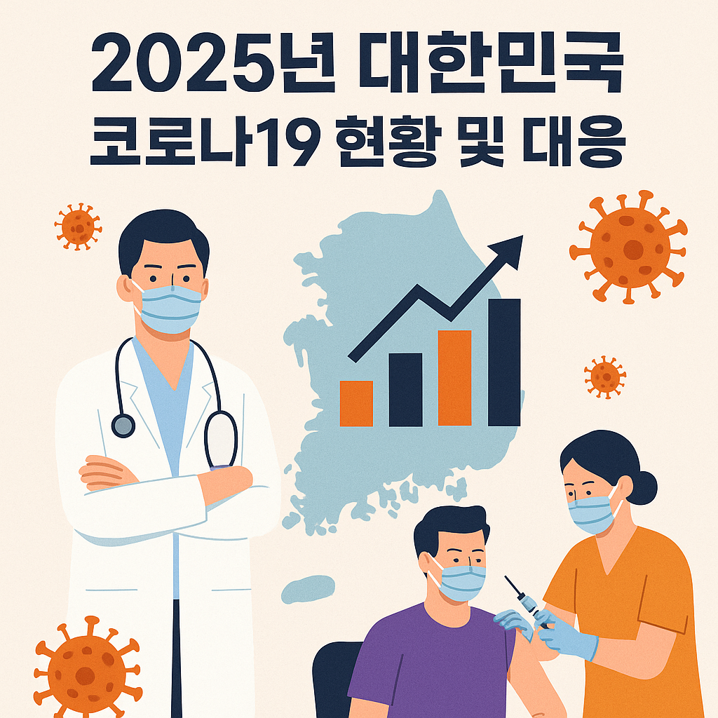 2025년 대한민국 코로나 상황 이미지
