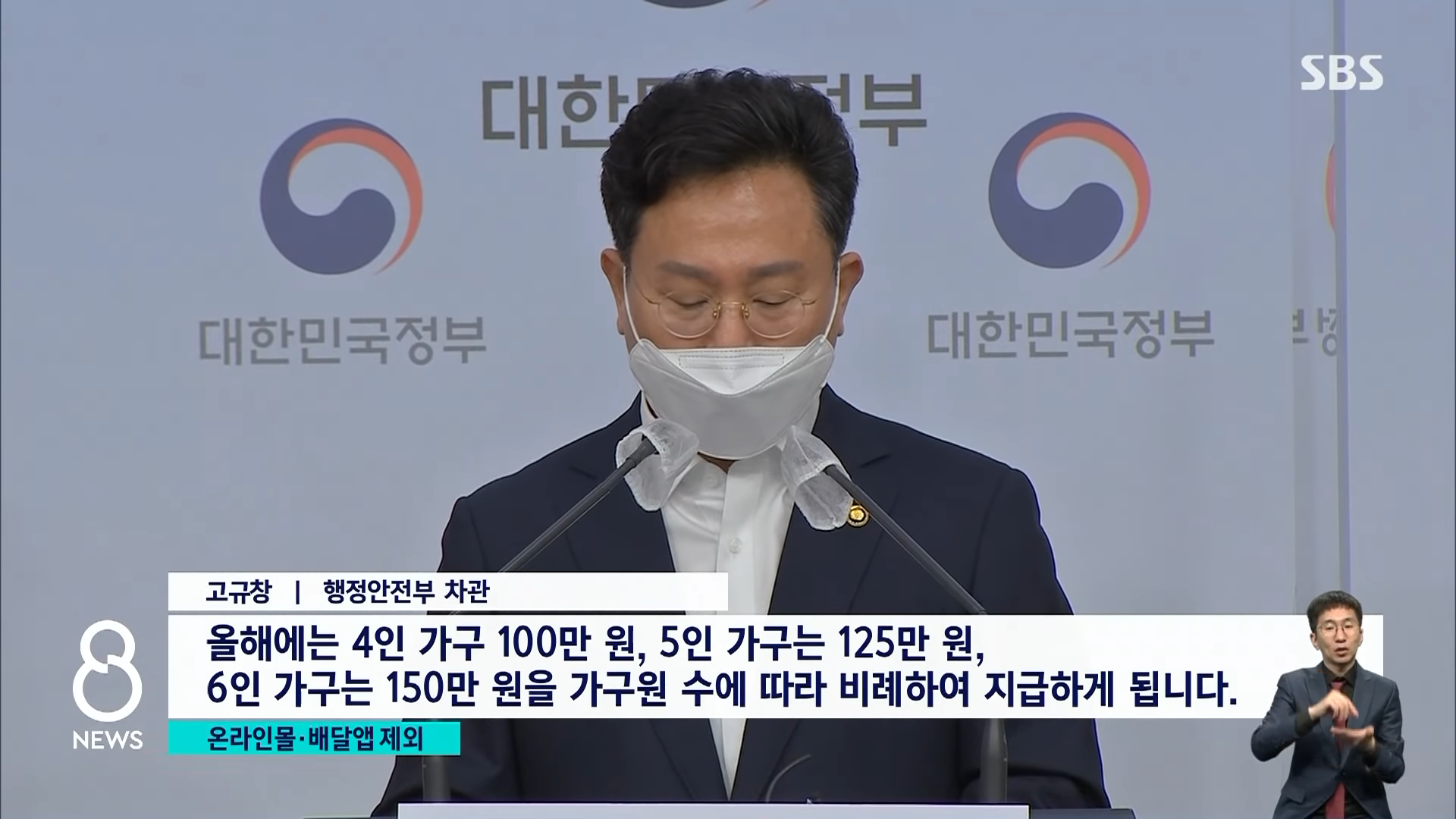 5차 재난지원금 대상 지급시기 금액
