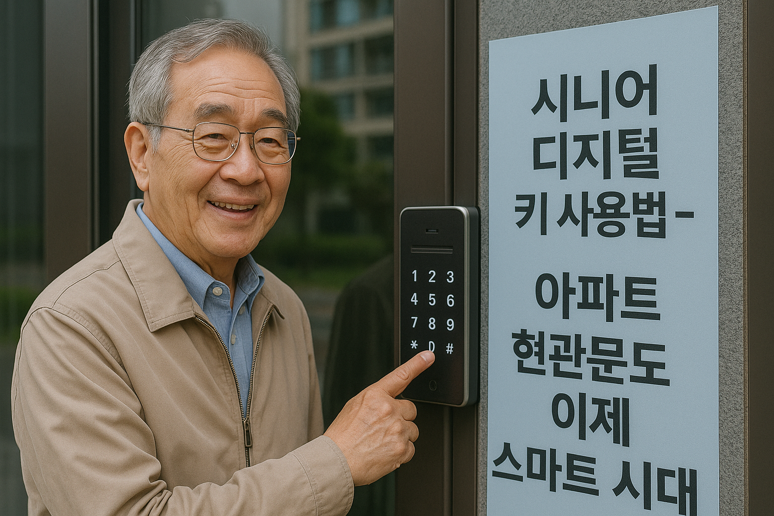 디지털 키 사용법 – 아파트 현관문도 이제 스마트 시대