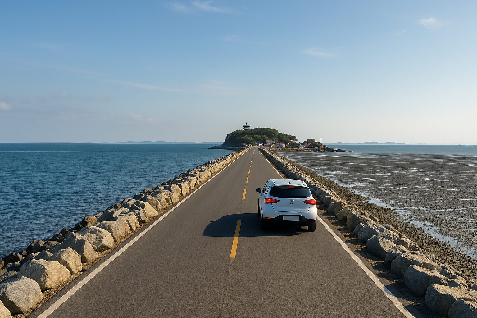 간월도 방조제 갯벌 드라이브 관련 이미지