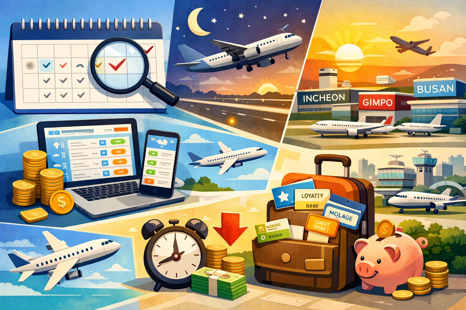 항공권 저렴하게 구입하는 방법
