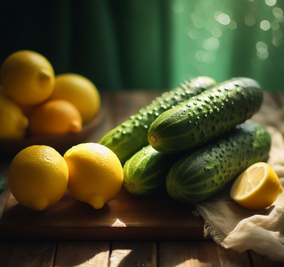 오이와 함께 먹으면 좋은 레몬