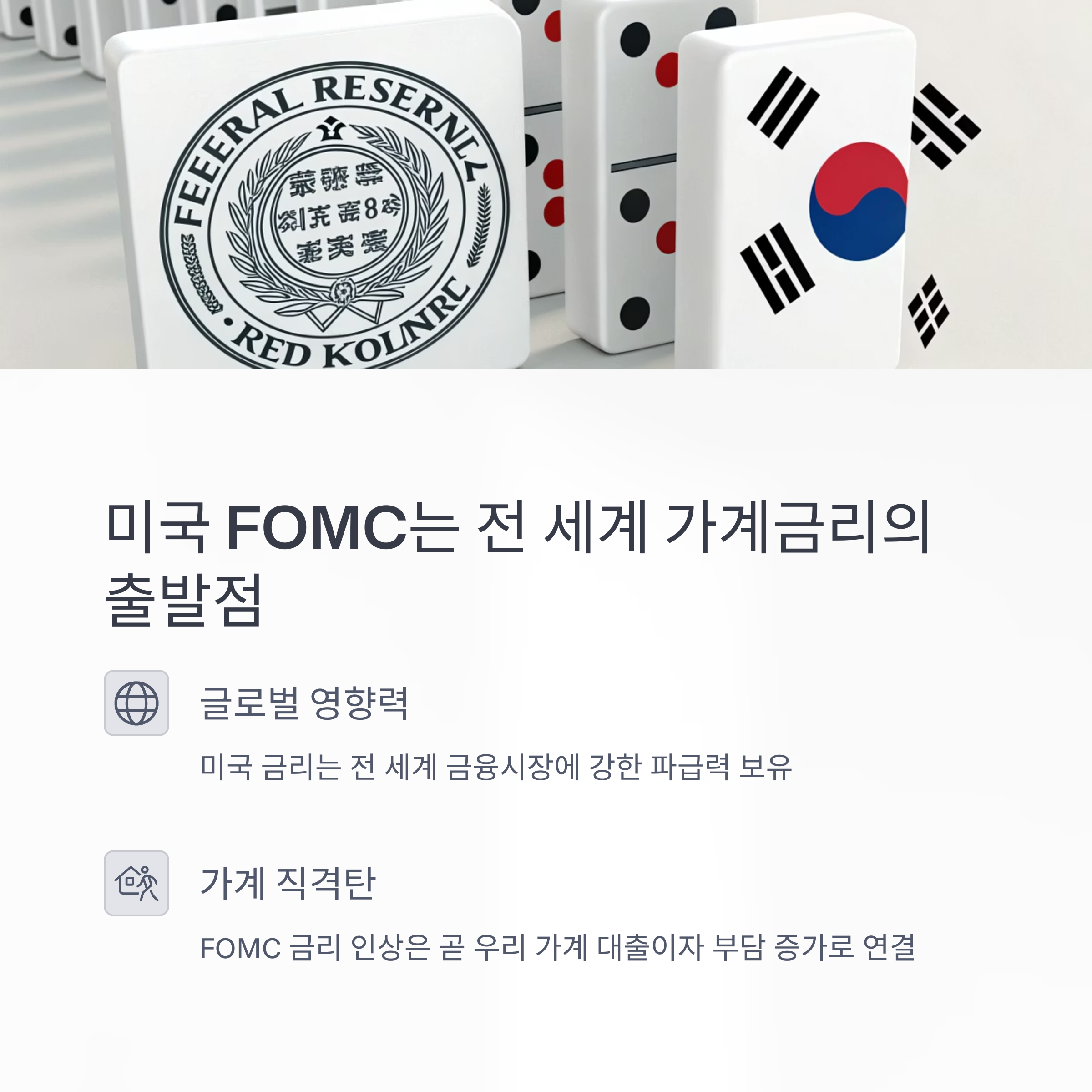 미국 FOMC 회의가 왜 우리 집 대출이자에 영향을 줄까?