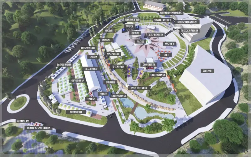 영동포도축제 행사장 안내도