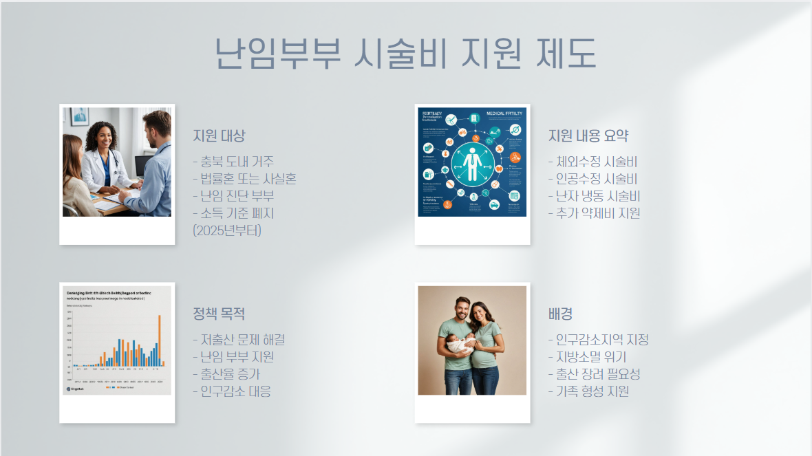 결혼지원금 및 난임부부 시술비 지원