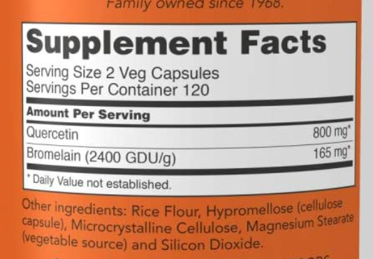 비염 완화 꽃가루 송화가루 봄 환절기 가을 알러지 알레르기 면역 호흡기 콧물 재채기 퀘르세틴 브로멜라인 quercetin bromelain Doctor's Best nutricost nowfoods