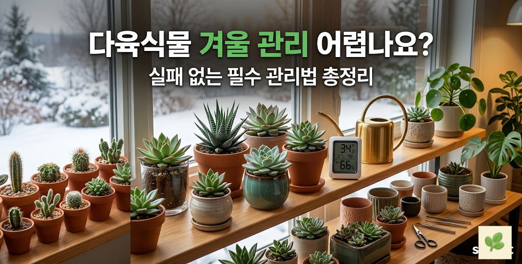 다육식물 겨울 관리 어렵나요?