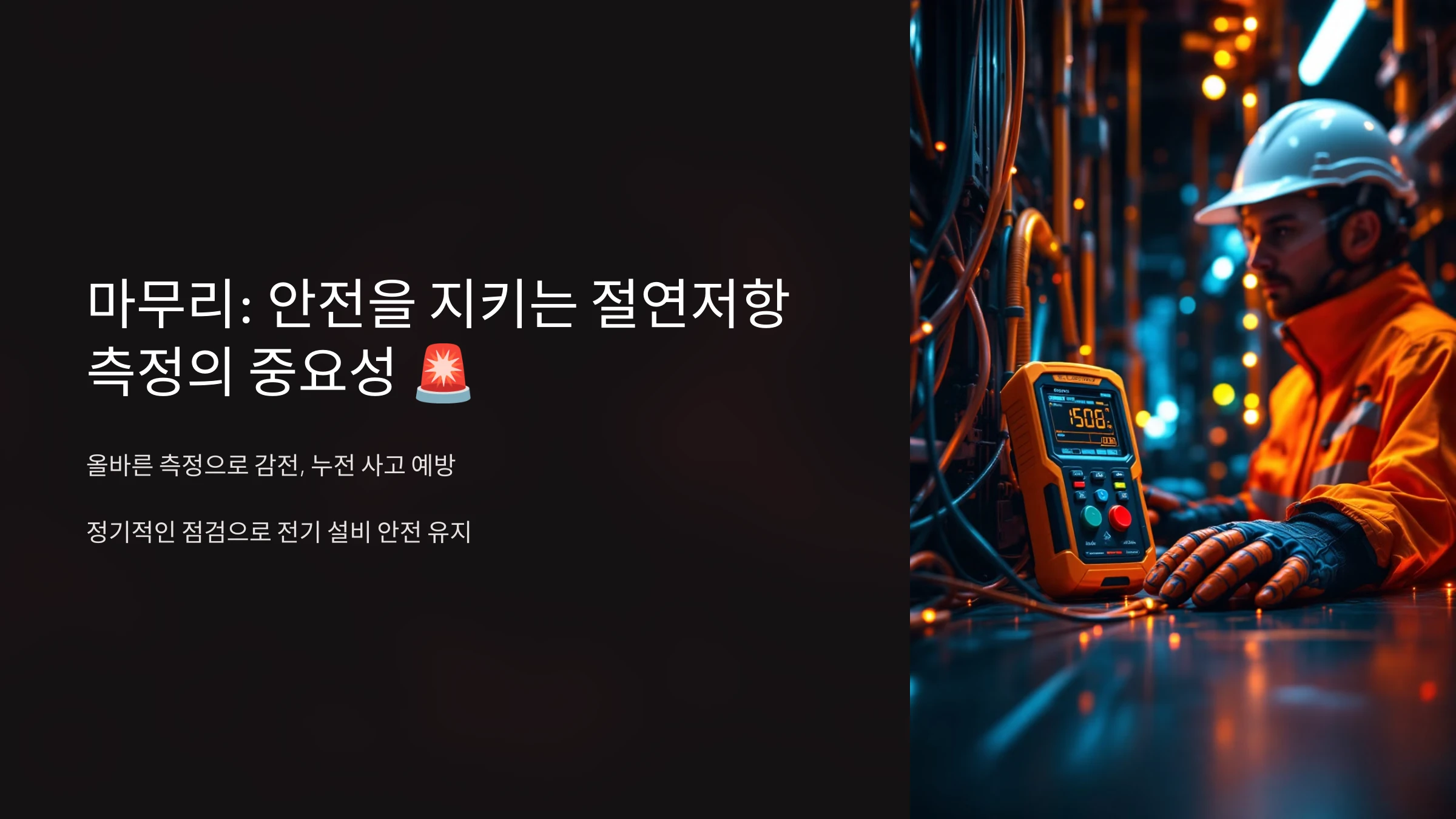 전기-절연저항-측정기-사용-방법