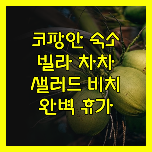 코팡안 숙소 추천 빌라 차-차 샐러드