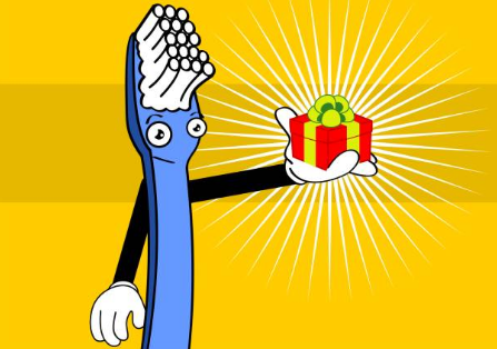 tooth brushing reward