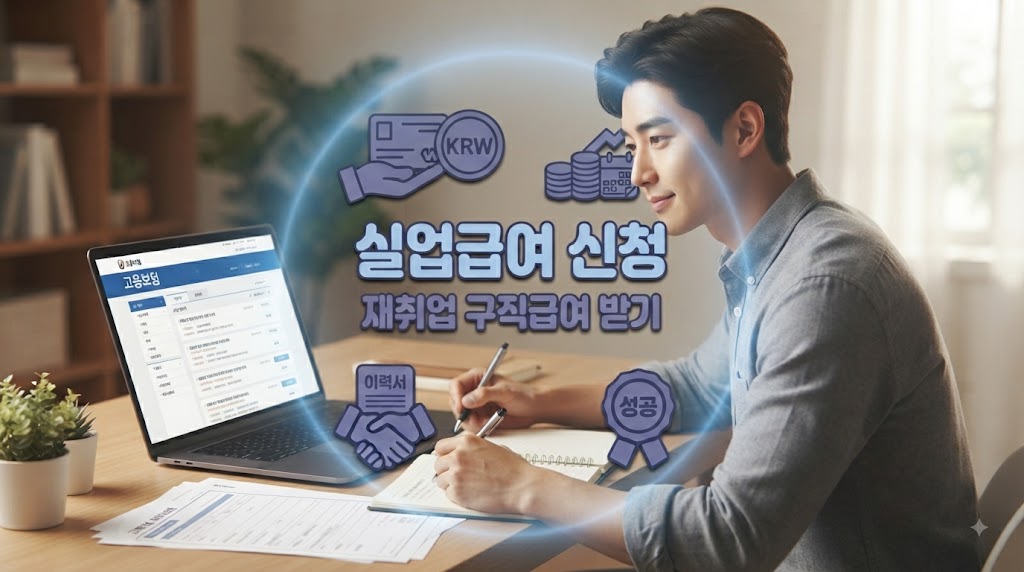 재취업 활동을 열심히 하고 있는 청년
