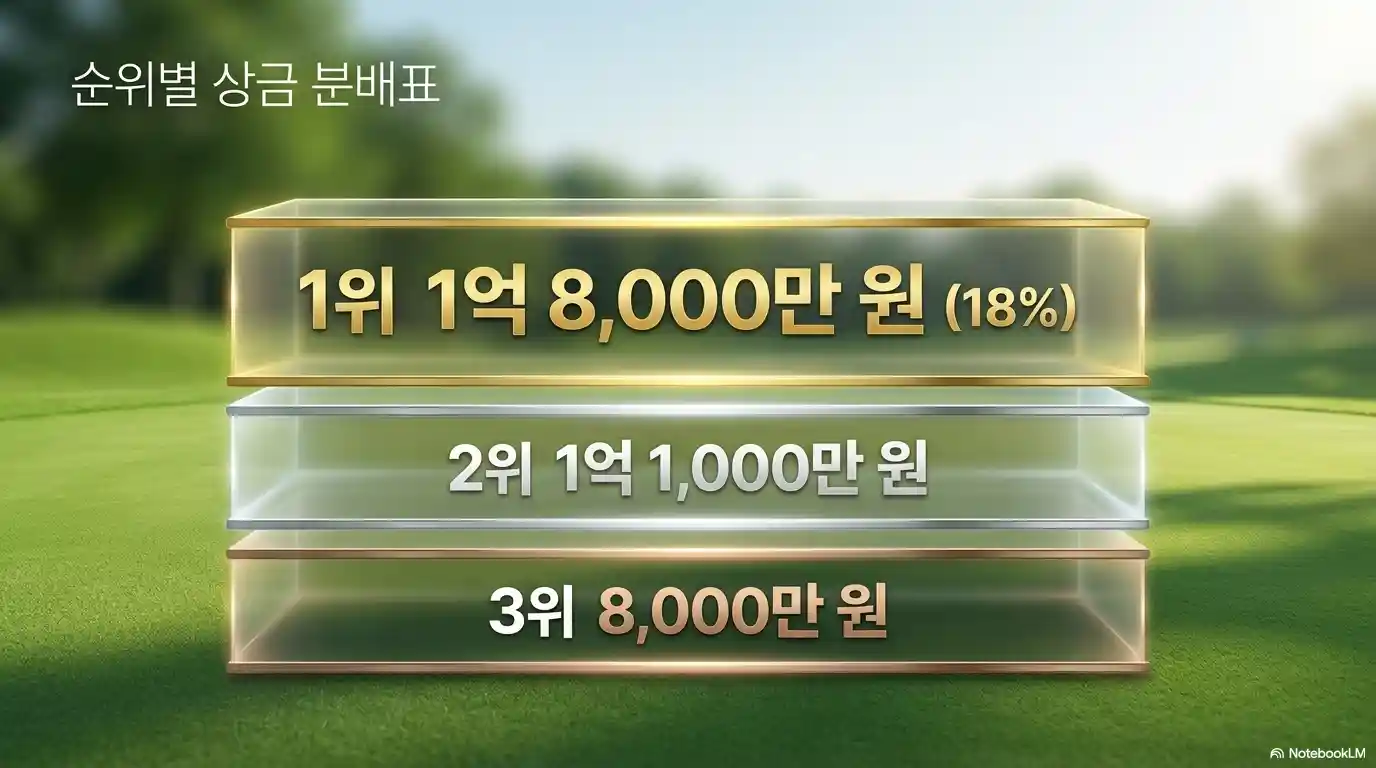 SH 수협은행 MBN 여자오픈 순위별 우승상금 분배표