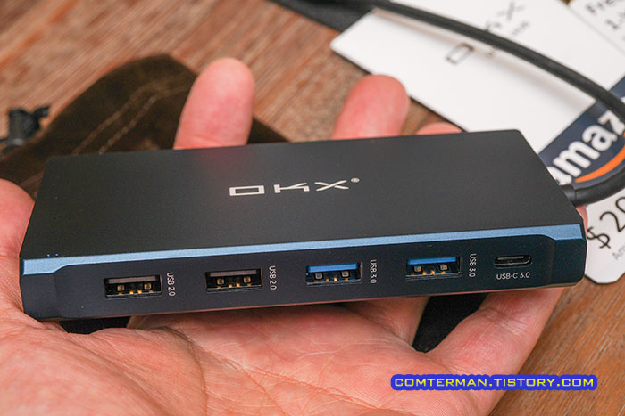 OKX USB-C 허브 USB 포트